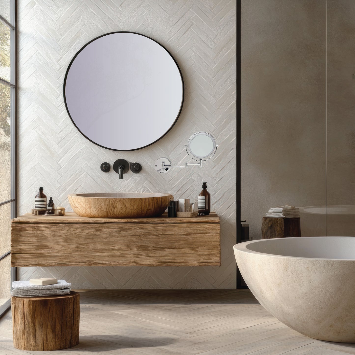 LED Halo Magnifying Mirror